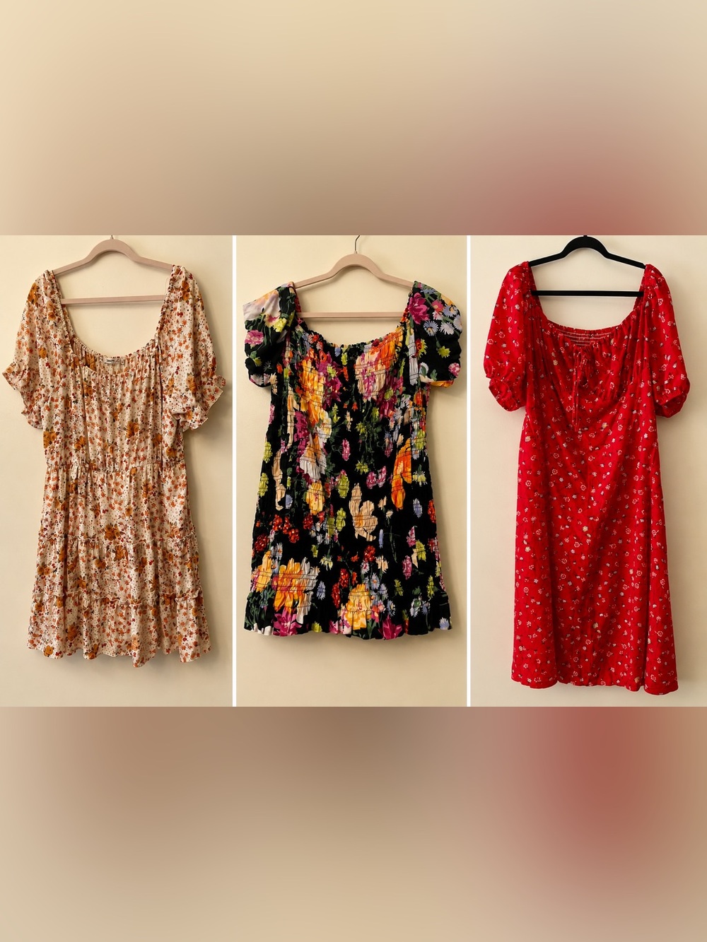 Trio Floral Dress Bundle 3XL & XXL